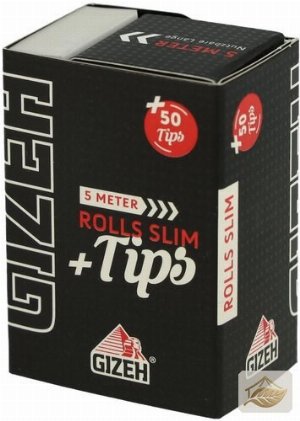 Gizeh Rolls Slim Endlospapier mit 50 Filter-Tips