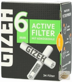 Gizeh Active Aktivkohlefilter Slim 6 mm