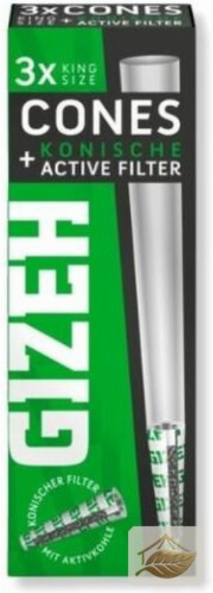 Gizeh Black Cones mit konischem Aktivkohlefilter