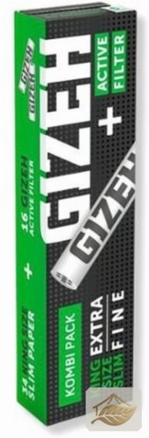 Gizeh Black King Size Slim Papers mit Aktivfilter