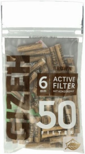 Gizeh Brown Active Filter Slim mit Kokoskohle