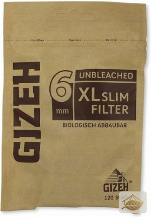 Gizeh Pure XL Slim Drehfilter aus Zellulose