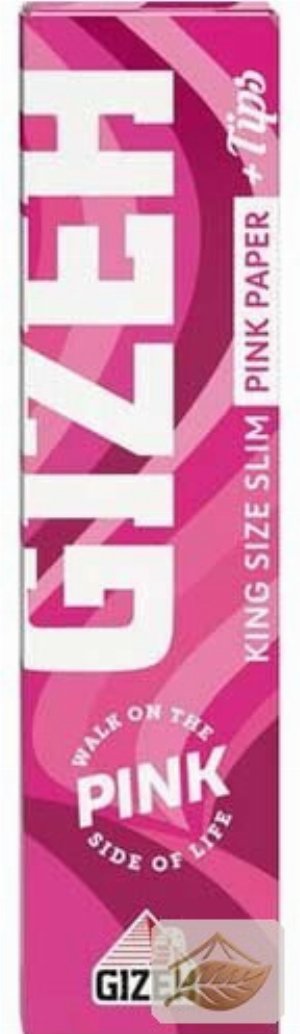 Gizeh Pink King Size Slim Blättchen mit Filter-Tips