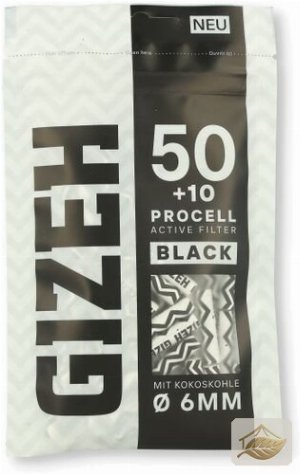Gizeh ProCell Black Aktivkohlefilter mit Kokoskohle