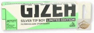 Gizeh Silver Tip Boy Stopfgerät in Grün (Limited)