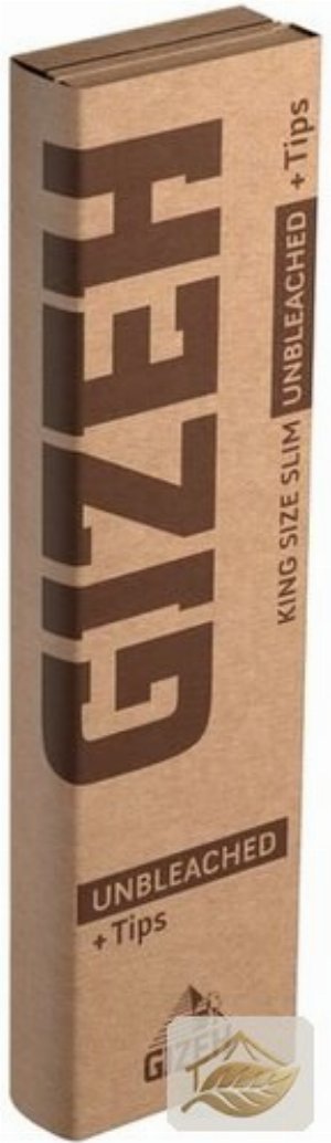 Gizeh ungebleichte King Size Slim Longpapers samt Tips