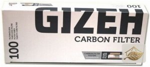 Gizeh Carbon Silver Tip Hülsen mit Kohlefilter