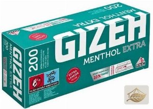 Gizeh Menthol Extra Zigarettenhülsen mit langem Filter