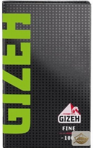 Gizeh Black Fine Green Blättchen aus Flachs und Hanf