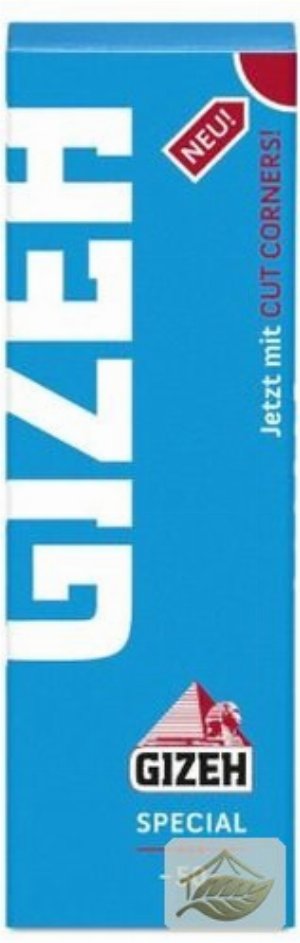 Gizeh Special Blau feines Zigarettenpapier mit Cut Corners