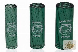 Grannys Weed Glas-Filtertips Dunkelgrün 3er-Set