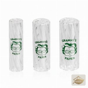 Grannys Weed Glas-Filtertips Klar im 3er-Set