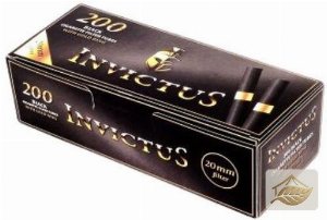 Invictus Black King-Size-Filterhülsen, schwarz-gold