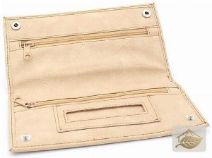 JAM Tabaktasche aus Kunstleder in Beige