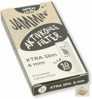 Jammin Xtra Slim Aktivkohlefilter 6mm mit Keramikkappen