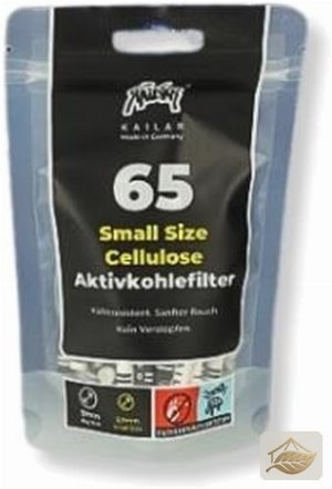 Kailar Slim Aktivkohlefilter 5,9 mm Schwarz-Weiß