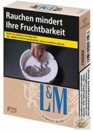 L&M Simply Blue ohne Zusätze L 20er