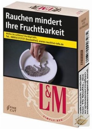 L&M Simply Red ohne Zusätze 20er