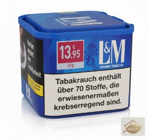 L&M Blau Volumentabak in der Dose
