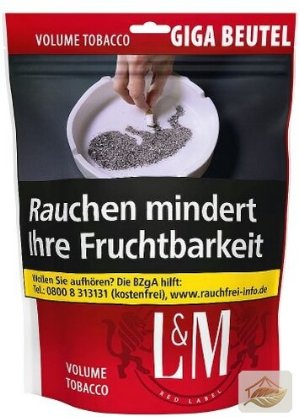 L&M Red Volumentabak im Giga-Zip-Beutel