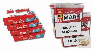 Mark 1 Volumentabak-Set mit Winston Red Extra Hülsen