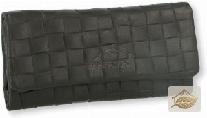 Mestango Drehertasche aus Kalbsleder Schwarz