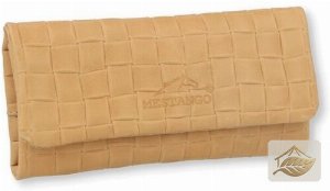 Mestango Drehertasche aus Kalbsleder Hellbraun