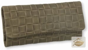 Mestango 2018-5 Kalbsleder-Tabaktasche Grau-Grün