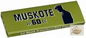 Muskote Gruen Zigarettenpapier aus Naturfasern