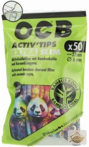 OCB Activ Tips Extra Slim Aktivkohle – Sonderedition
