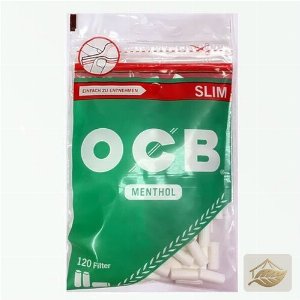 OCB Menthol Slim Drehfilter mit Klebefläche