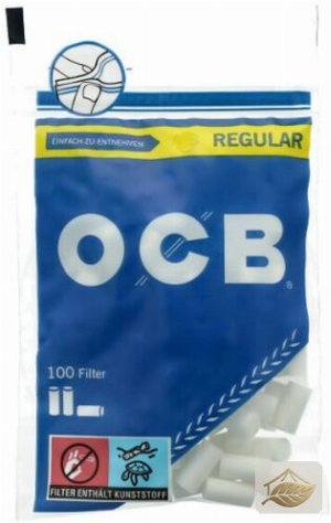 OCB Regular Eindrehfilter 7,5 mm im Zip-Beutel