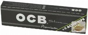 OCB Premium Black Long Slim Kombipack mit Aktivkohle