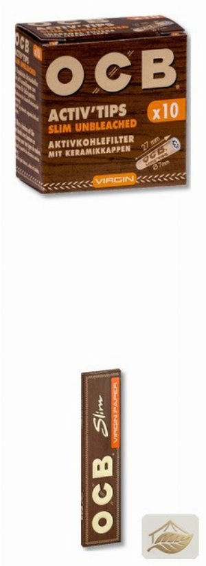 OCB Unbleached Set – Aktivkohle-Tips und Virgin Papers