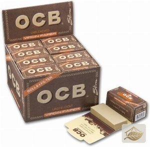 OCB Virgin Unbleached Rolls Endlospapier inklusive Tips