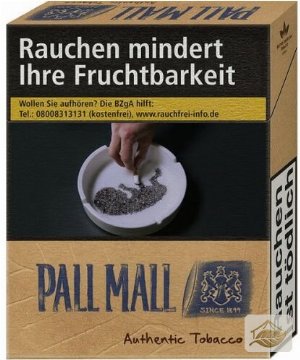 Pall Mall Authentic Blau ohne Zusätze 20er
