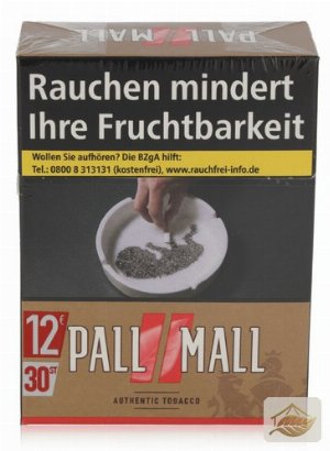 Pall Mall Authentic Red Giga ohne Zusätze 30er