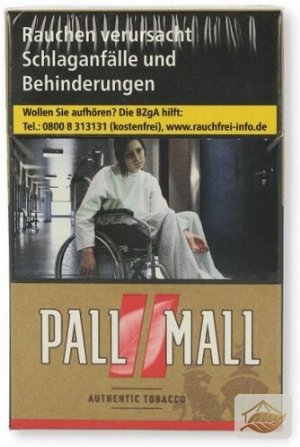 Pall Mall Authentic Red ohne Zusätze 20er