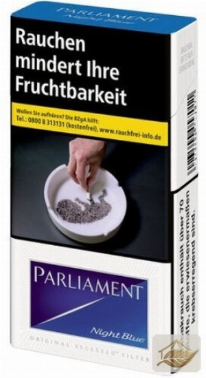 Parliament Night Blue 100 mm Long 20er