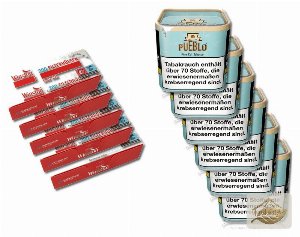 Pueblo Blue Set mit Winston Filterhülsen