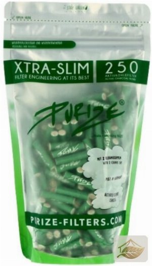 Purize Xtra Slim Aktivkohlefilter Grün 5,9 mm