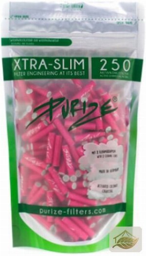 Purize Xtra Slim Aktivkohlefilter 5,9 mm Rosa