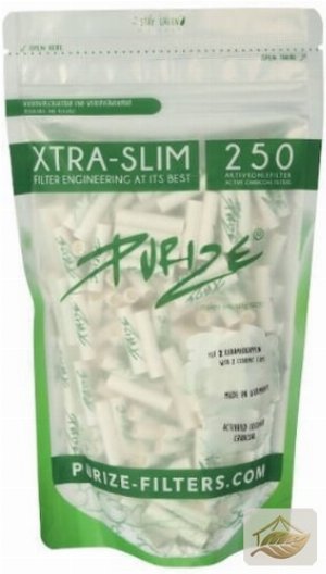 Purize Xtra Slim Aktivkohlefilter Weiß 5,9 mm