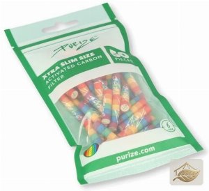 Purize Rainbow Xtra Slim Aktivkohlefilter 5,9 mm