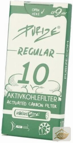 Purize Regular Aktivkohlefilter 9mm in Weiß