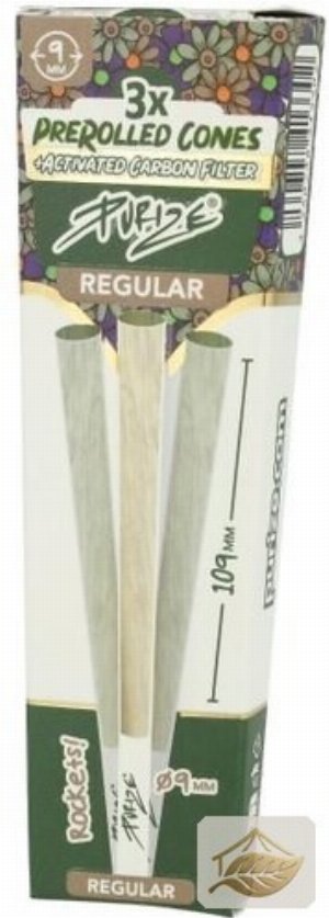 Purize Prerolled Cones Regular mit 9mm Aktivkohlefilter