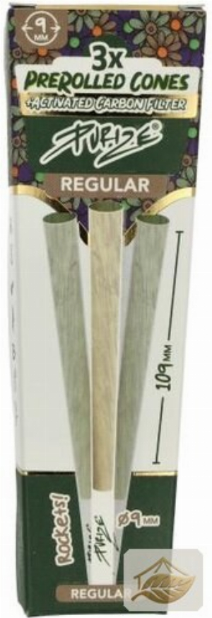 Purize Prerolled Cones Xtra Slim mit 6mm Aktivkohlefilter