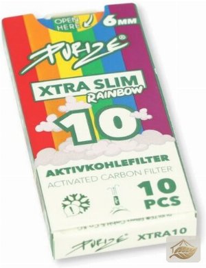 Purize Rainbow Xtra Slim Aktivkohlefilter 6 mm