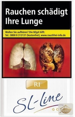 R1 Slim Line Gold Zigaretten 20er