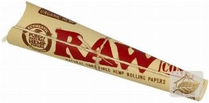 RAW Organic King Size Cones aus Hanf ungebleicht